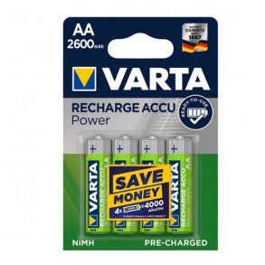 Varta - NiMH AA/HR6 batteri 2600mAh (4 stk.)
