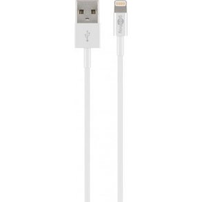 USB 2.0 kabel - A han til 8P Lightning han, Hvid (1m)
