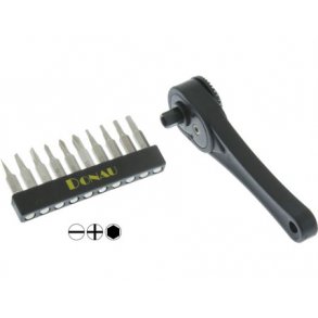 MINI SKRALDENGLE MED HJRE/VENSTRE LB OG 10 BITS