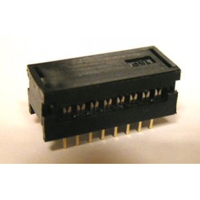 SOKKEL 16 POL F/FLADKABEL