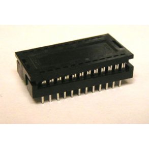 SOKKEL 24 POL F/FLADKABEL