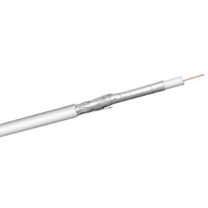 COAX antennekabel - 75 ohm 2 skrm CCS Hvid 7mm (metervare)