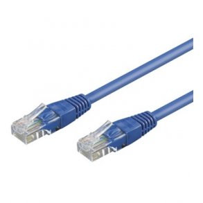 UTP netv�rkskabel - 2xRJ45, CAT5e, Bl� (0,5m)