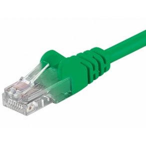 UTP netv�rkskabel - 2xRJ45, CAT5e, Gr�n (0,5m)
