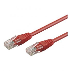 UTP netv�rkskabel - 2xRJ45, CAT5e, R�d (0,5m)