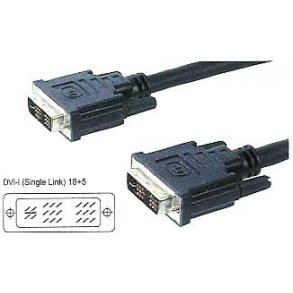 DVI-I KABEL SINGLE LINK 2M