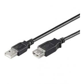 USB FORLNGER A-A 1,8M SORT