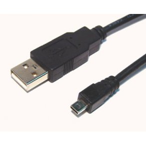 USB-KABEL 1,8M A-8 POL MINI B