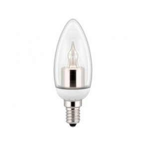 Krystal LED kertep�re - 230V / 3,8W E14 sokkel, D�mpbar