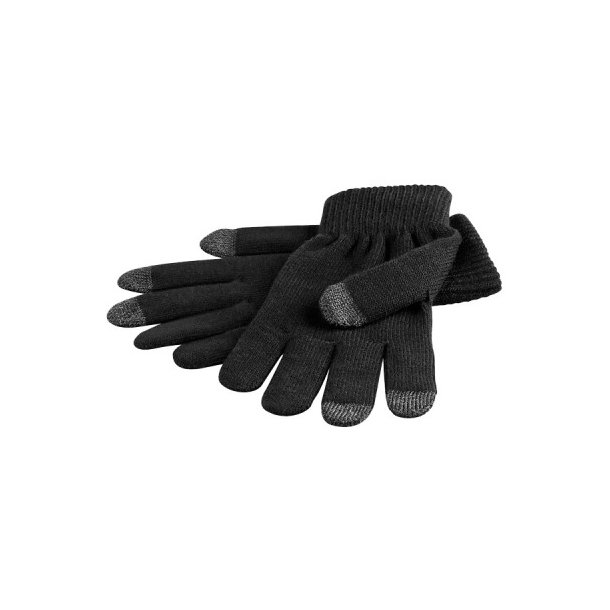 Touchskrm handsker - Sort, Str. S (lnge 20cm)