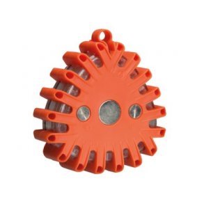 Magnetisk LED advarselslampe - Orange