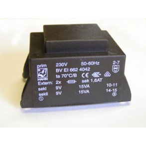 TRAFO 2*9V 30VA INDSTBT
