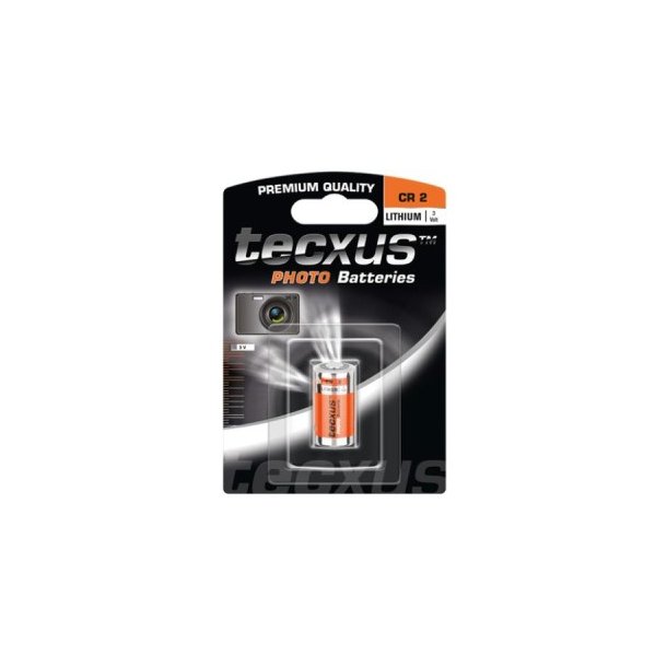 Tecxus - CR2 Lithium fotobatteri, 3V / 900mAh (1 stk.)