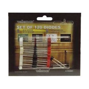 120 STK. BLANDEDE DIODER