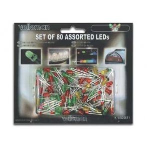 LYSDIODESORTIMENT 80 STK.