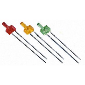 LED 2MM GR�N FLAT TOP