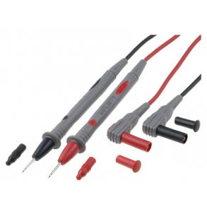 TESTLEDN. M. VINKELST. RD+SORT EN61010 1000V CAT III