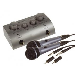 KARAOKEST M. MIXER OG 2 MIKR.